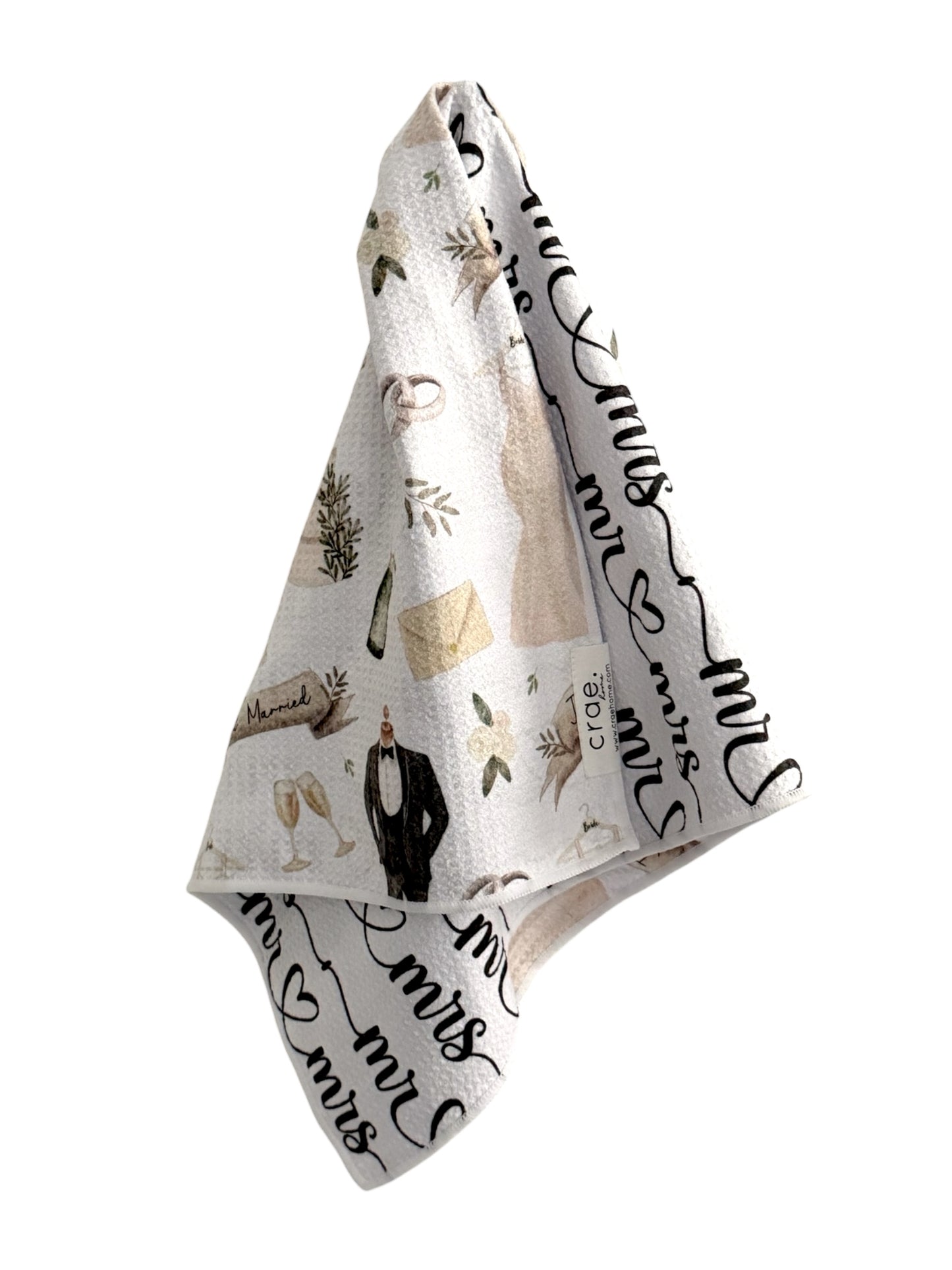 Mr. and Mrs.: Reversible Hand Towel