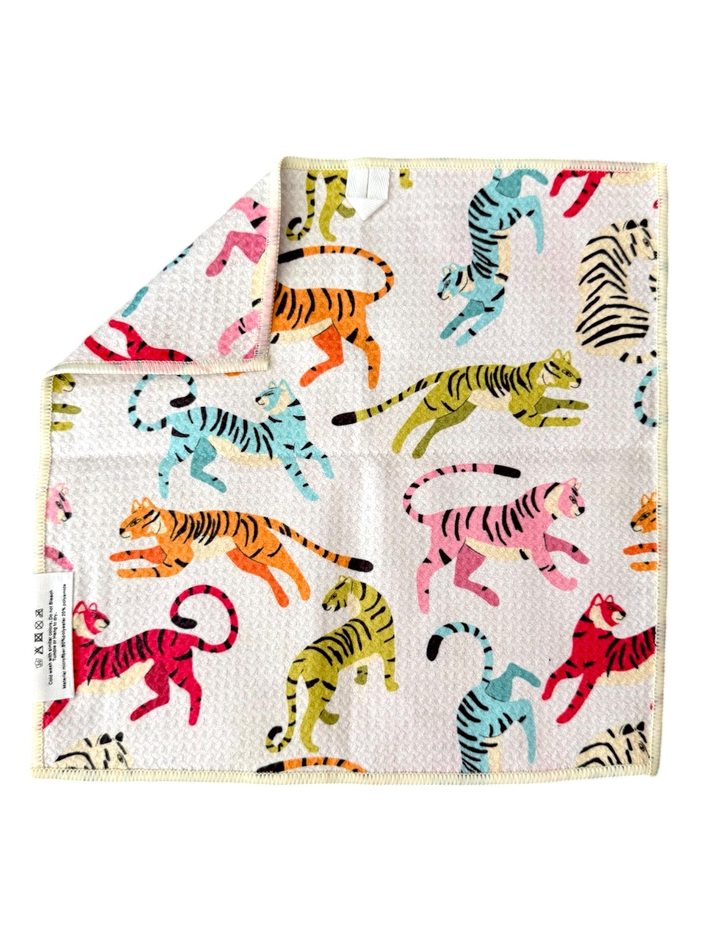 Colorful Rawr: Double-Sided Washcloth