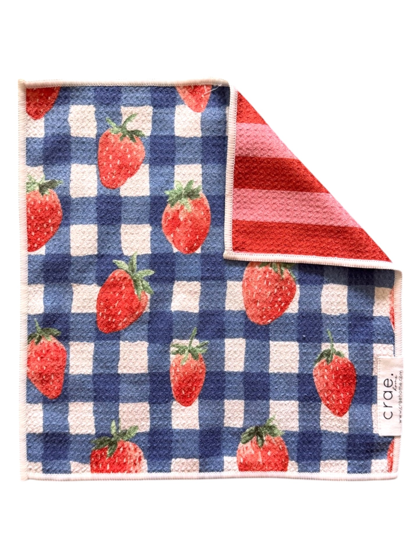 Berry Sweet Picnic: Reversible Washcloth