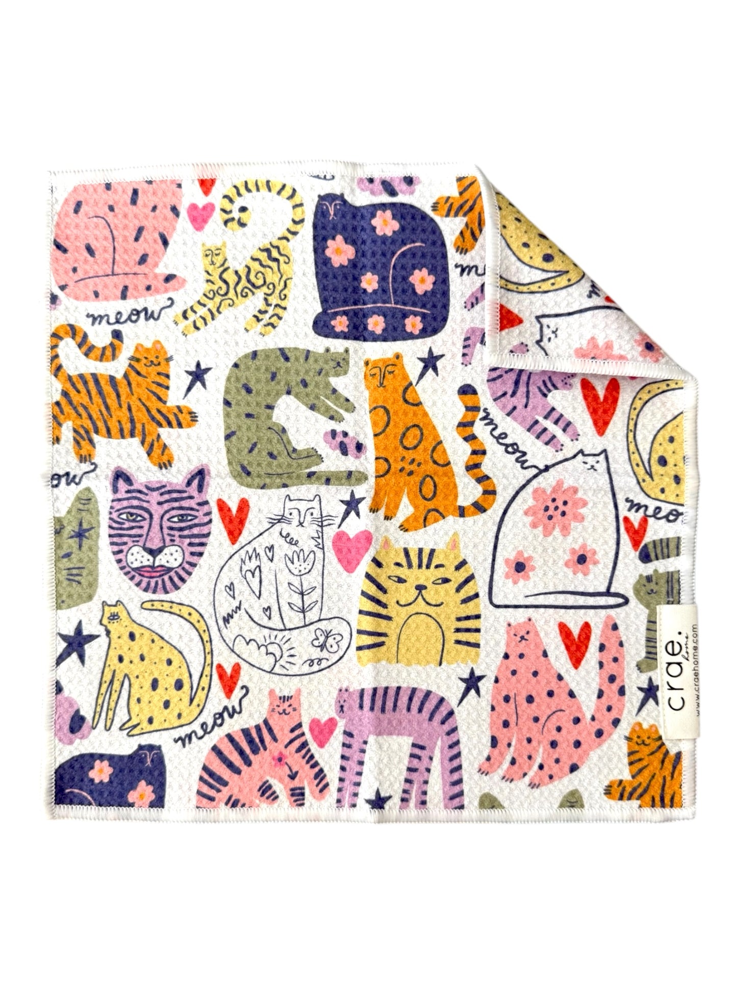 Purrrrfect: Double-Sided Washcloth