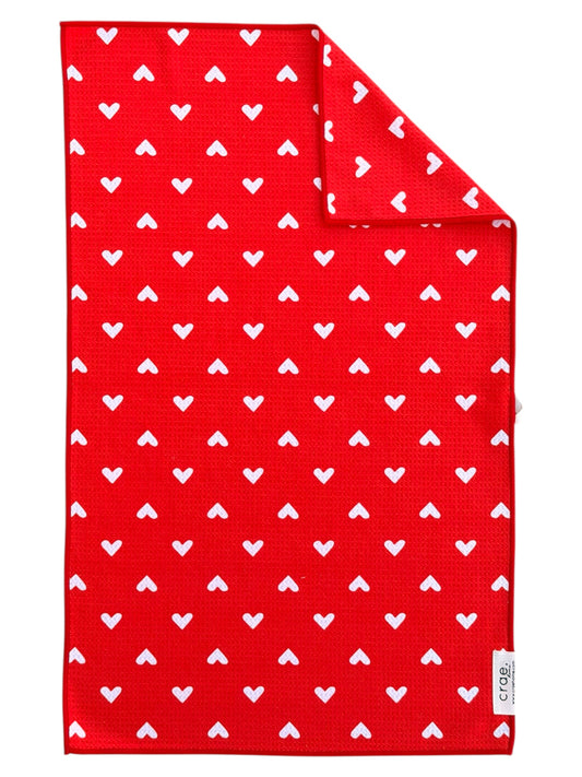 Red Hot: Double-Sided Hand Towel