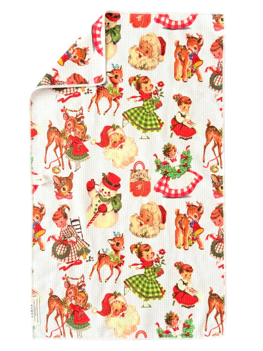 Nostalgic Christmas: Double-Sided Hand Towel