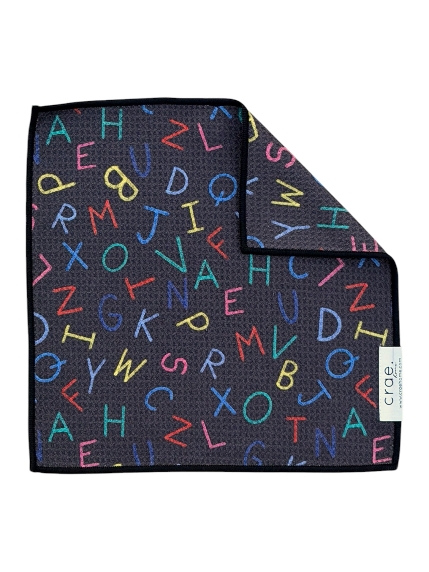 Alphabet Soup: Double-Sided Washcloth