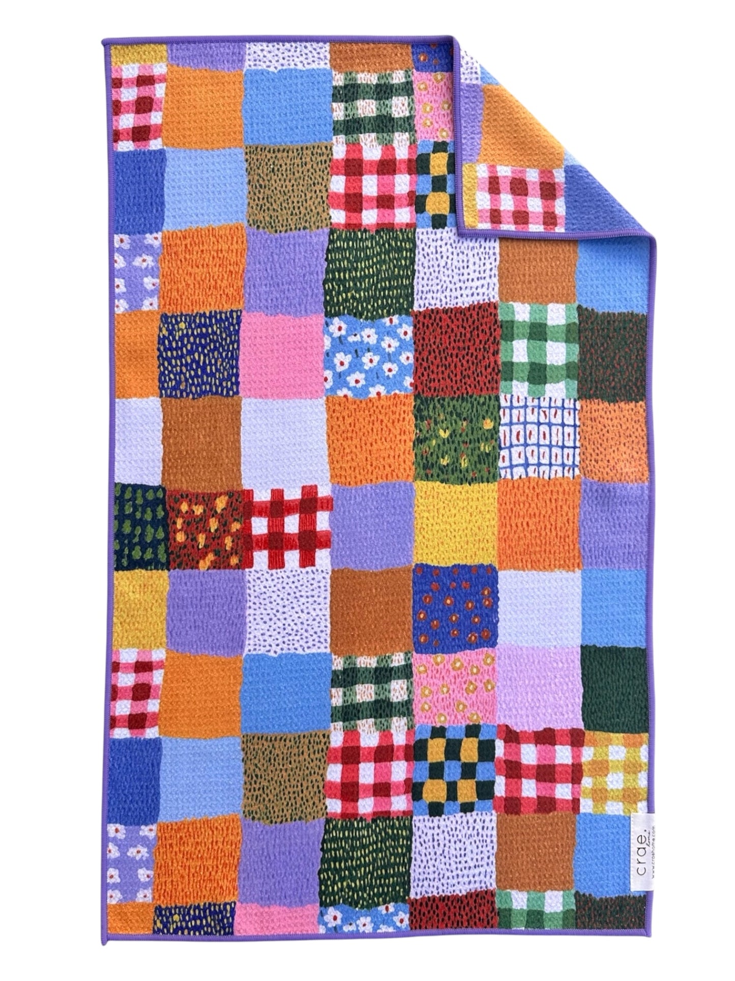 Patchwork Quilt: Double-Sided Hand Towel