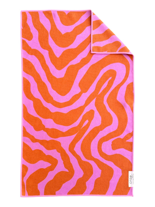 Pink Lemonade Swirl: Double-Sided Hand Towel