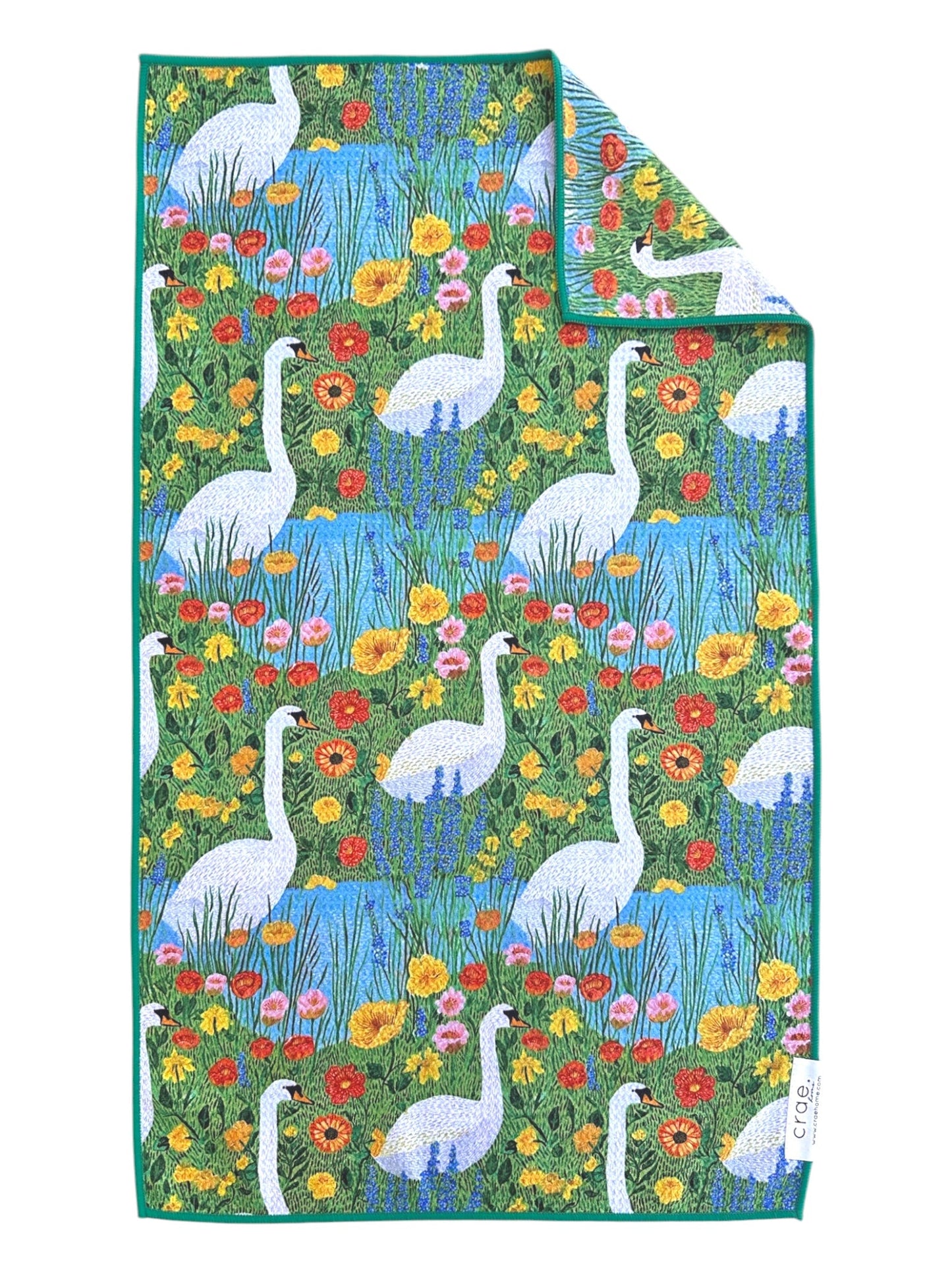 Lemon Twist/Serenade Meadow: 2 Double Sided-Hand Towel Set