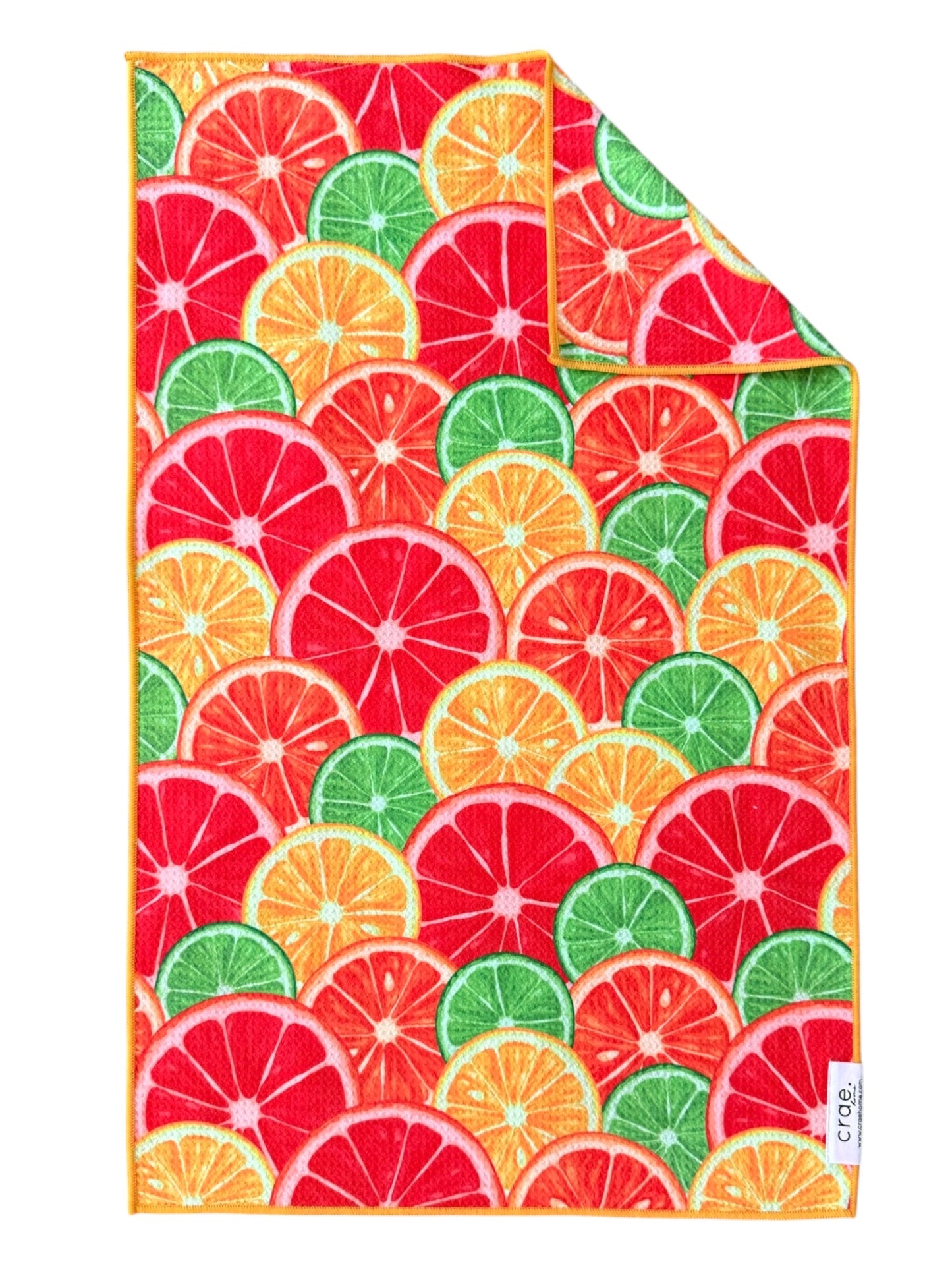 Citrus City/Tangy: Double Sided-Hand Towel Washcloth Set