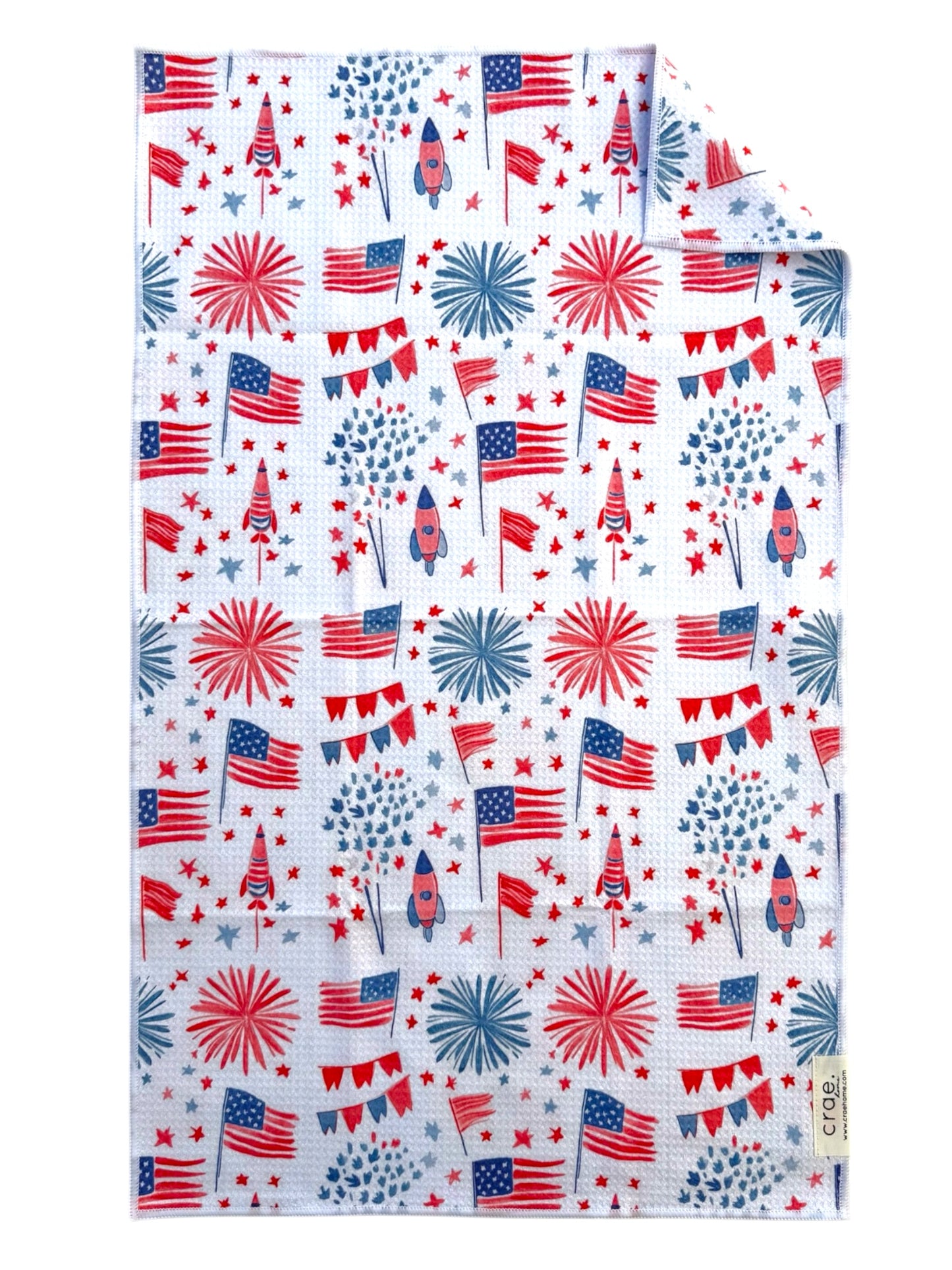 Main Street Parade/Hometown Memories: Double Sided-Hand Towel Washcloth Set
