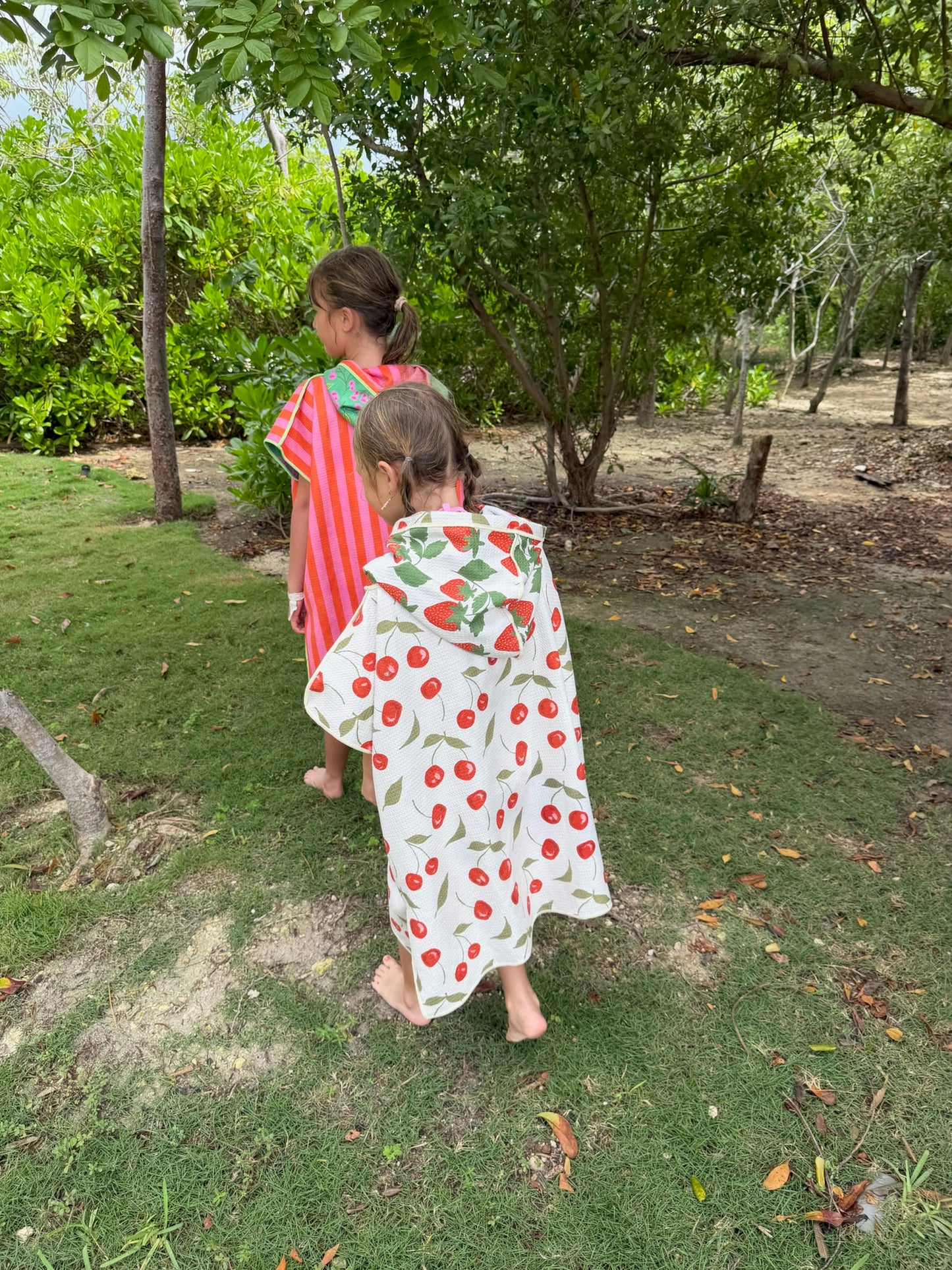 Berries and Cherries: Reversible Poncho