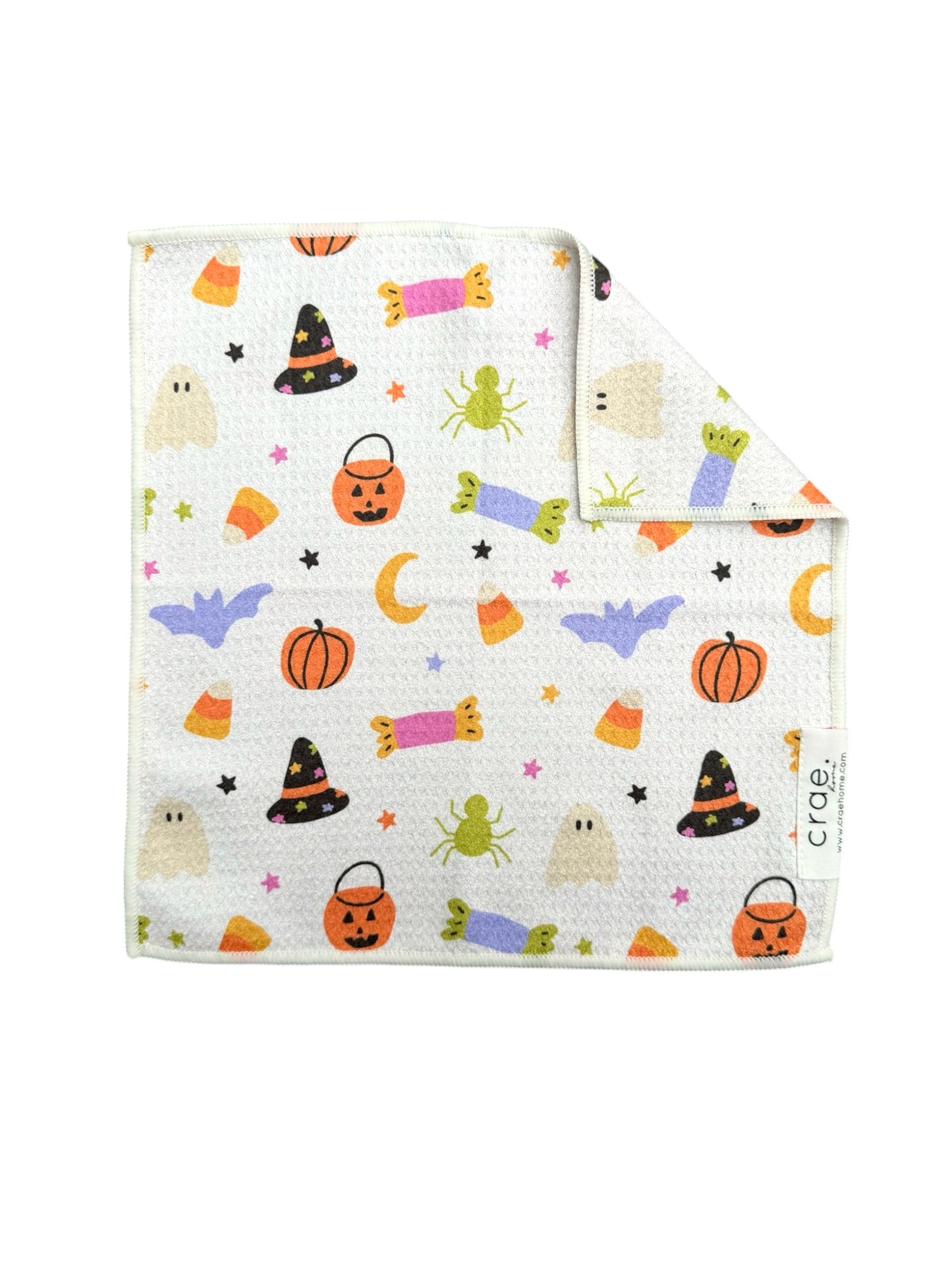 Trick Or Treat Scatter: Double-Sided Washcloth