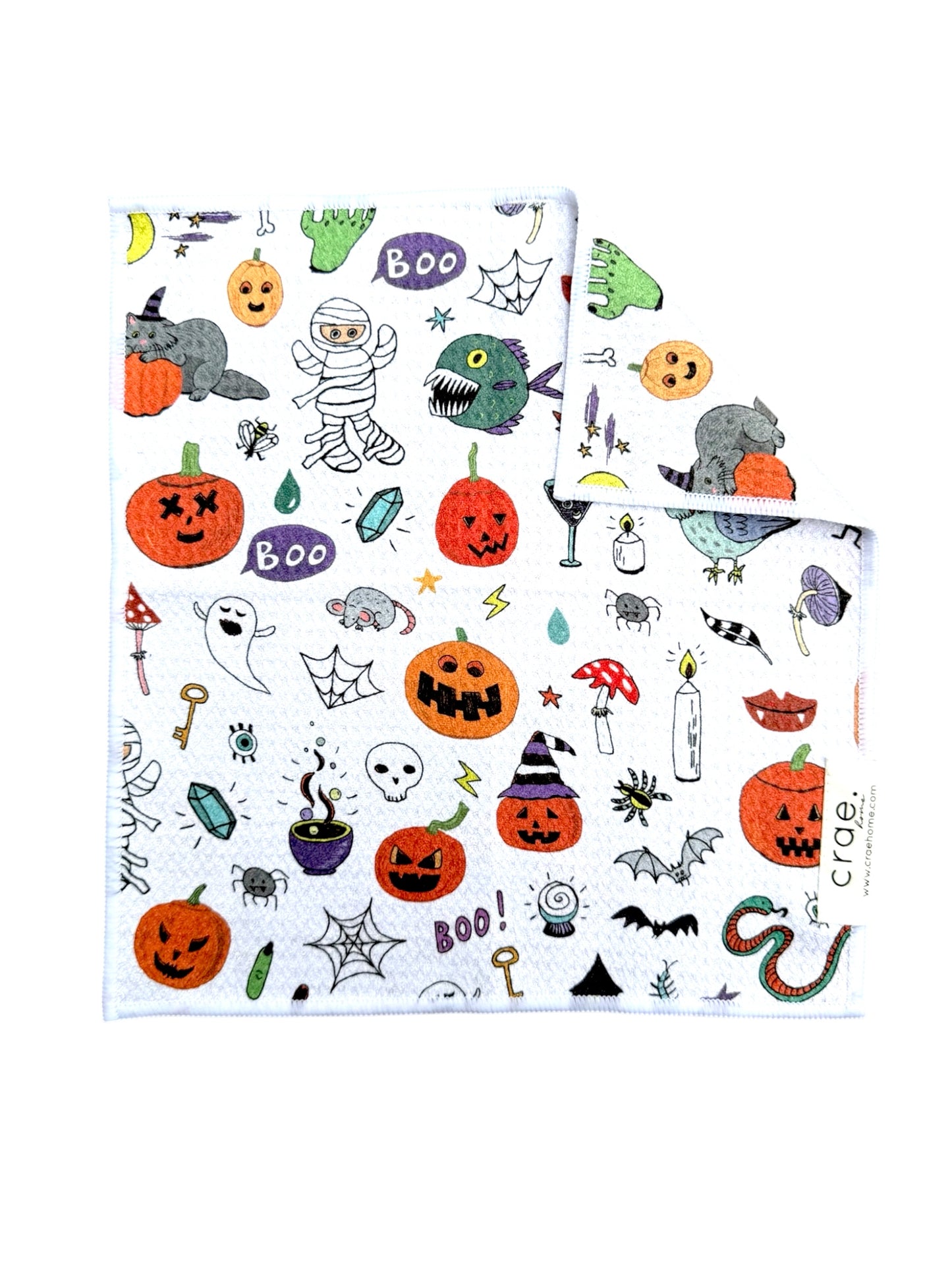 Spooky Doodles: Double-Sided Washcloth