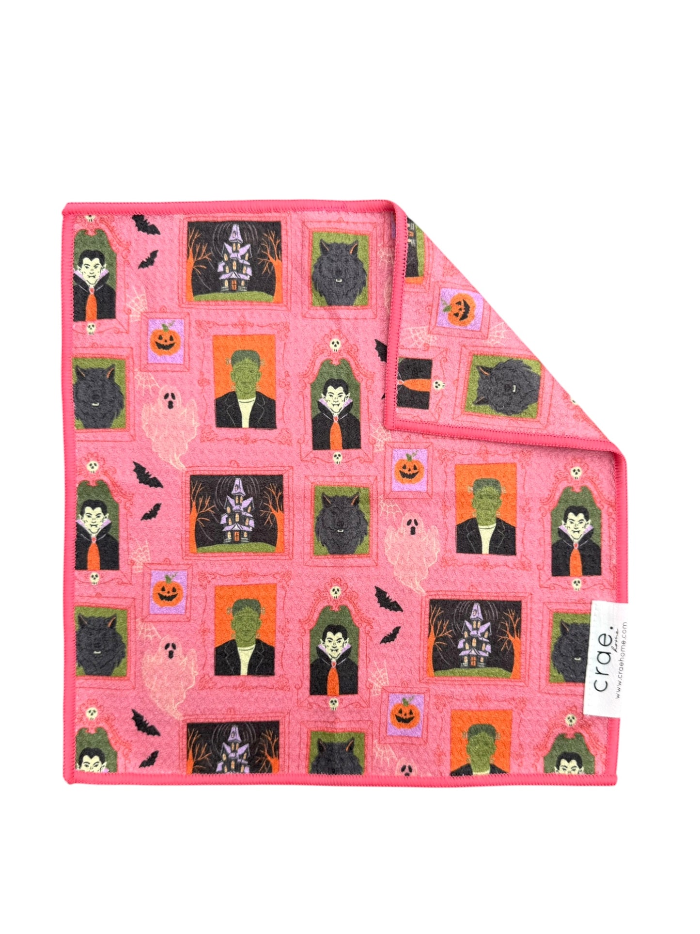 Haunted Portraits: Double-Sided Washcloth